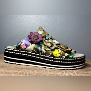 L’Artiste by Spring Step Naomi-Monarch Butterfly Sandals - Size EU 39 / US 8.5